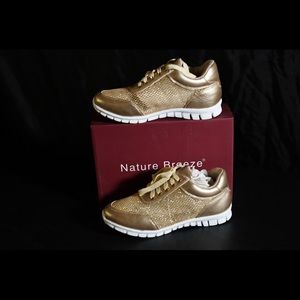 Nature Breeze Gold Tennis Shoes